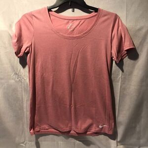 Nike Dri-Fit Running Short Sleeve Shirt Pink Sz M